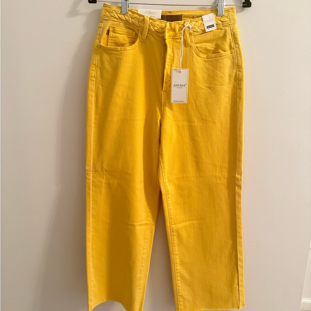 Judy Blue Yellow High-Waisted Jeans